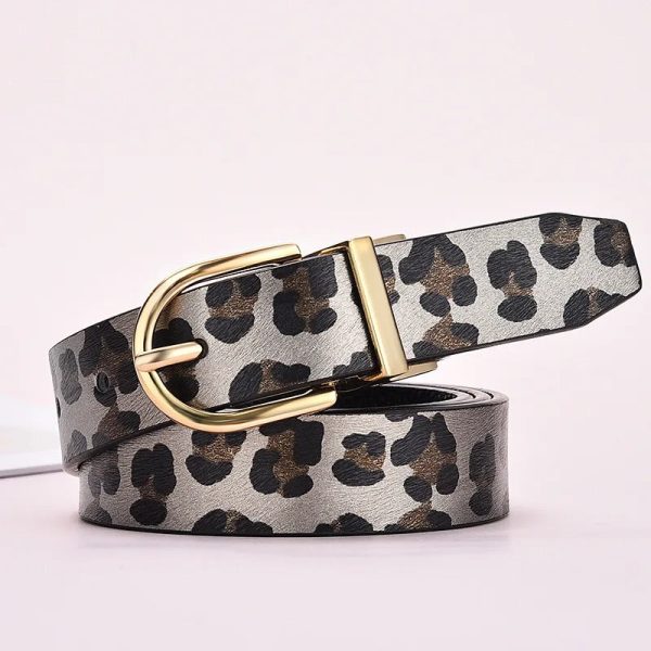 ceinture leopard chic gris
