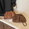 Petit sac léopard rétro – sac bandoulière froissé