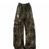 pantalon leopard baggy femme