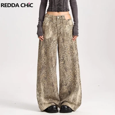 pantalon leopard femme cargo streetwear