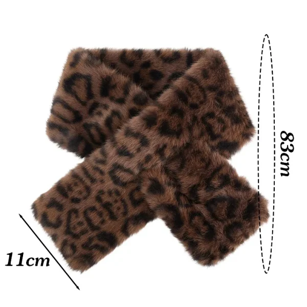 Écharpe léopard femme hiver | Accessoire chaud et stylé
