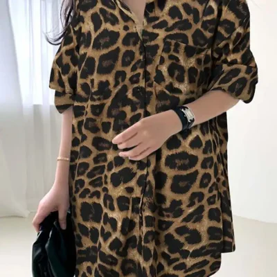 chemise leopard femme bohemian