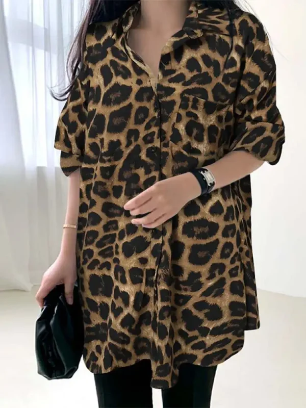 chemise leopard femme bohemian