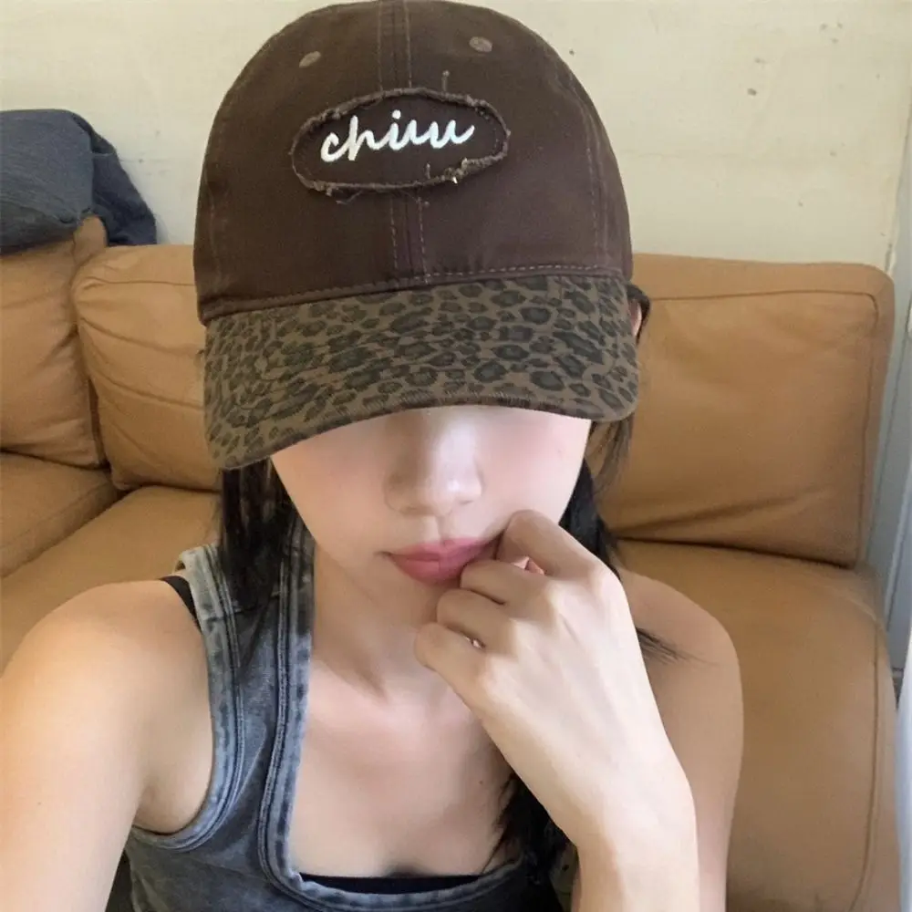 casquette leopard femme marron khaki