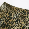 Jupe longue léopard femme taille haute – Maxi élégante et vintage