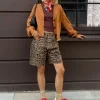 Short léopard femme en coton – Street style chic et confortable