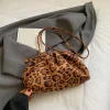 Petit sac léopard rétro – sac bandoulière froissé