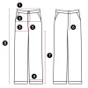 Pantalon léopard femme satin – taille haute élégante avec ceinture