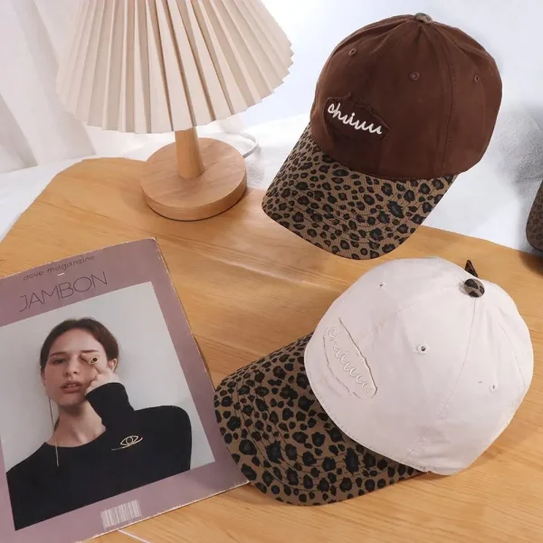 Casquette léopard femme