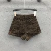 Short léopard femme taille haute – Jean irrégulier large