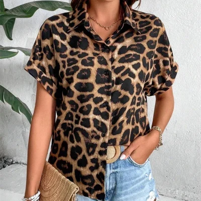 chemise leopard femme