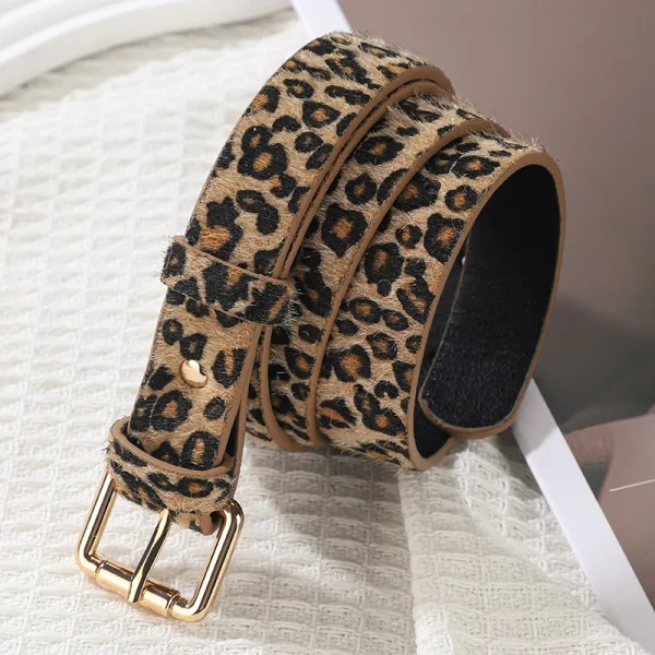 Ceinture femme léopard – design simple et tendance pour jeans