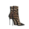 Bottines léopard femme – boots talon pointu marron chic
