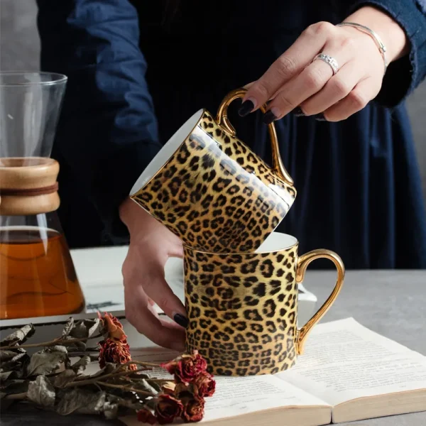 Mug léopard design
