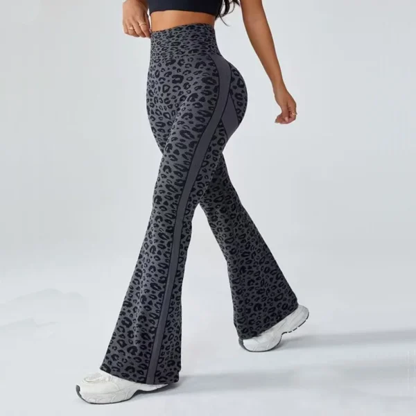 legging gris leopard