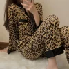 Pyjama sexy léopard femme