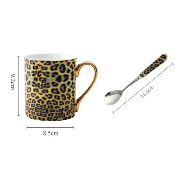 Mug léopard design
