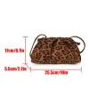 Petit sac léopard rétro – sac bandoulière froissé