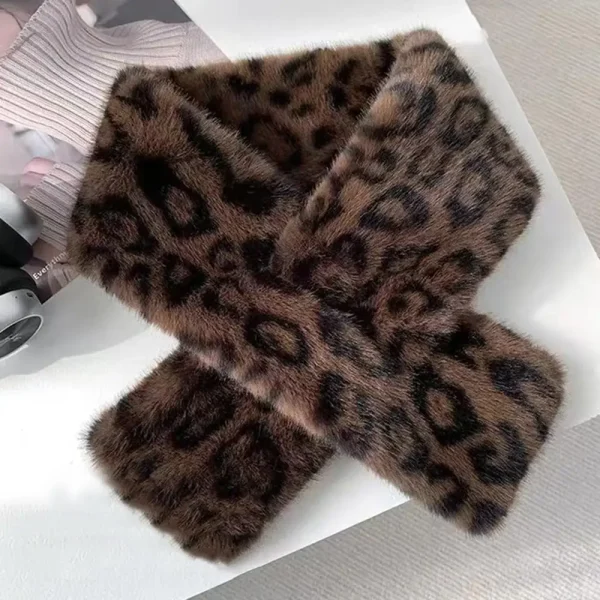 Foulard léopard femme – Écharpe chaude et douce