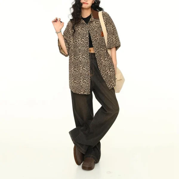 Chemise léopard oversize femme – Leopard Everyday