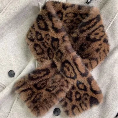 echarpe leopard femme douce