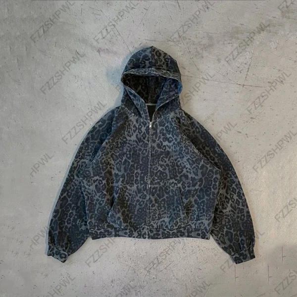 Sweat léopard femme