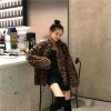 Veste Léopard Femme Oversize en Fausse Fourrure – Style Coréen Chic