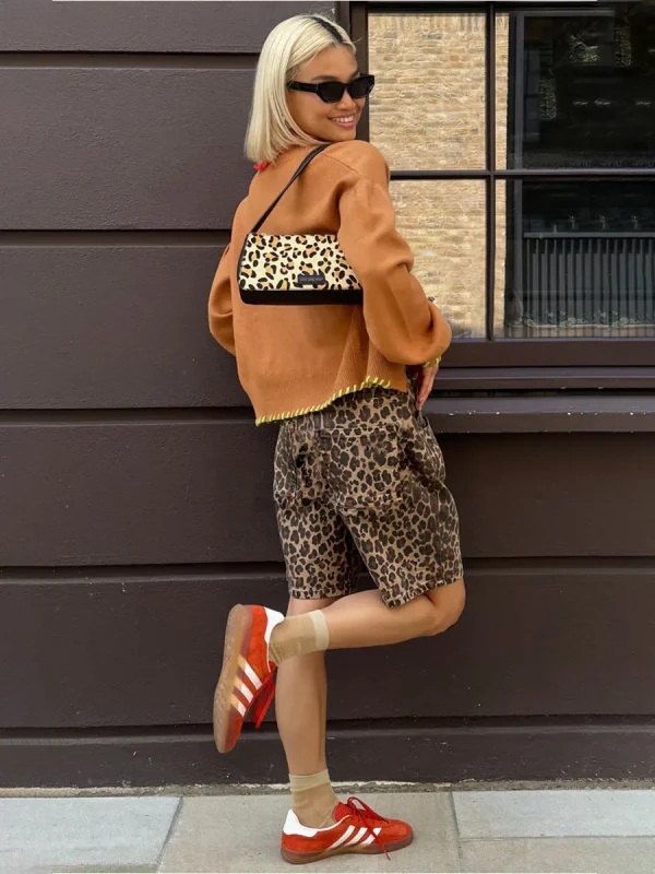 Short léopard femme en coton – Street style chic et confortable
