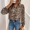 chemise leopard femme