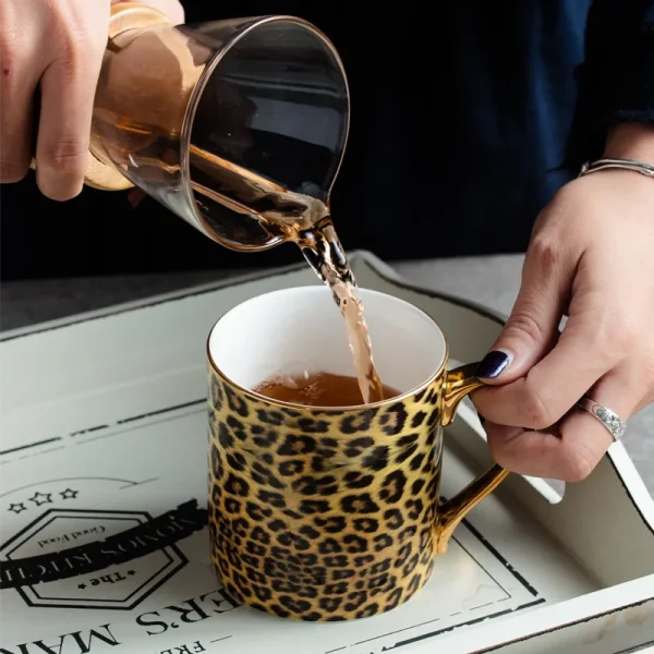 Mug léopard design