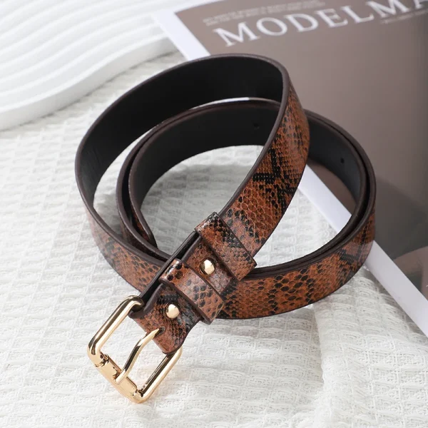 Ceinture femme léopard – design simple et tendance pour jeans