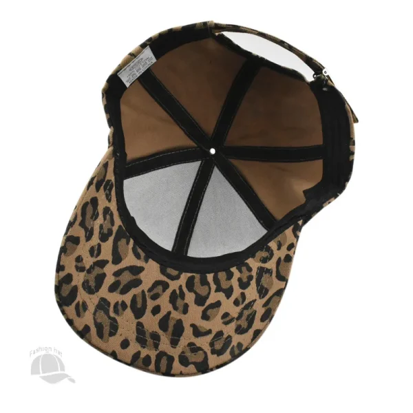 Casquette léopard femme
