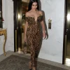 robe imprimée leopard