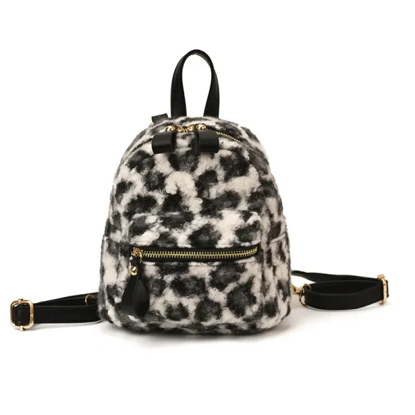 Sac à dos léopard femme – modèle doux et polyvalent
