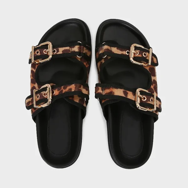 Sandale stylé leopard