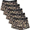 Culotte léopard femme – Lot de 5 slips taille haute confortables