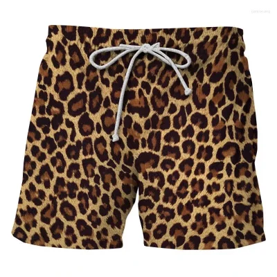 short leopard unisexe plage
