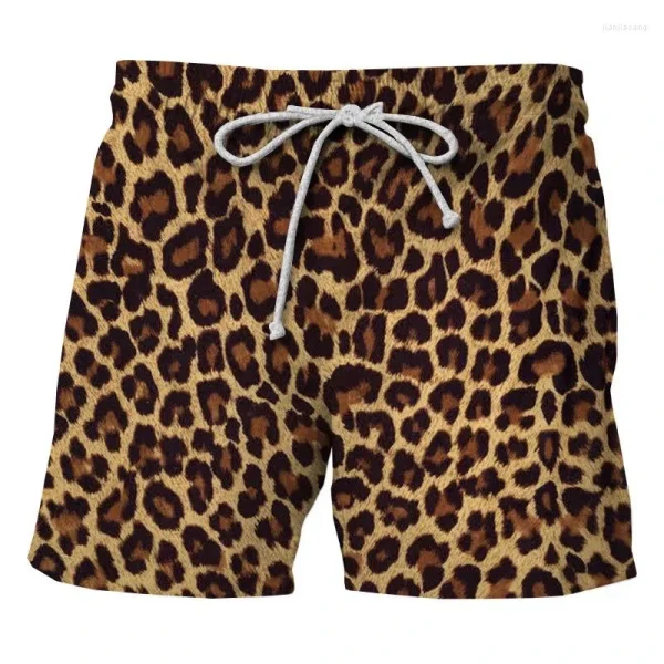 short leopard unisexe plage