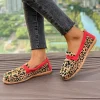 Mocassin léopard femme