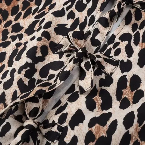Chemise imprimée leopard femme