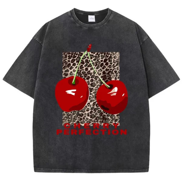 T shirt léopard oversize femme noir vintage