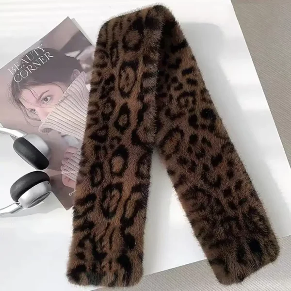 Foulard léopard femme – Écharpe chaude et douce