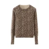pull leopard femme elegante