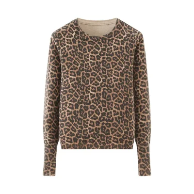 pull leopard femme elegante