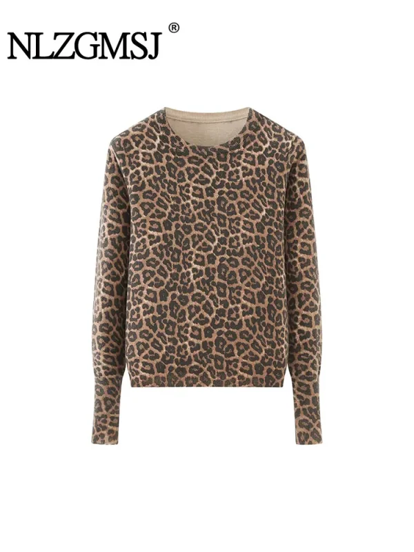 pull leopard femme elegante