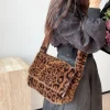 sac leopard peluche femme