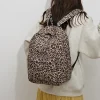 Sac à dos léopard grande capacité femme