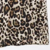 Pantalon léopard femme satin – taille haute élégante avec ceinture
