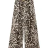 pantalon leopard femme satin