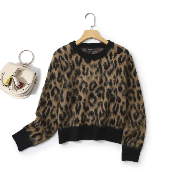 pull leopard femme